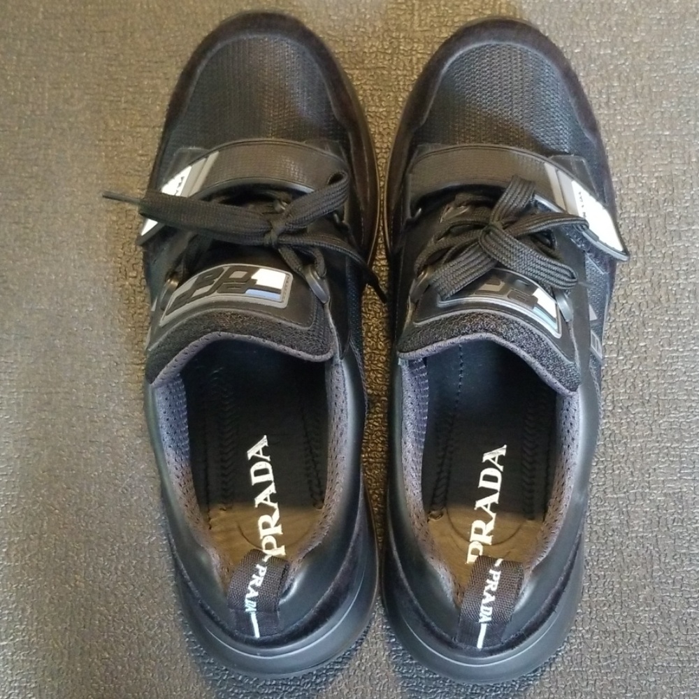 Mens Prada  black sport shoe